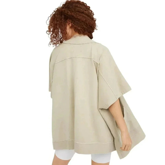 Aerie Offline Terry Cape Cardigan  Sweater Oversized Size L/XL - Picture 2 of 12